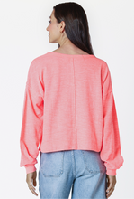 Load image into Gallery viewer, BRIGHT CORAL CREW NECK SWEATSHIRT