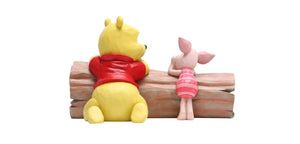 POOH & PIGLET ON LOG