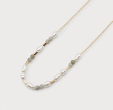 Load image into Gallery viewer, MINI PEARL &amp; STONE NECKLACE