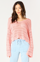 Load image into Gallery viewer, APRICOT CROCHET SWEATER