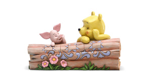 POOH & PIGLET ON LOG