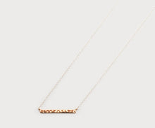 Load image into Gallery viewer, DELICATE HAMMERED BAR NECKLACE